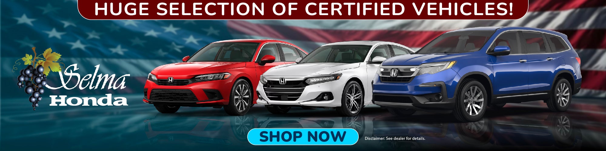 Certified Vehicles #SelmaHonda #Selma #CA