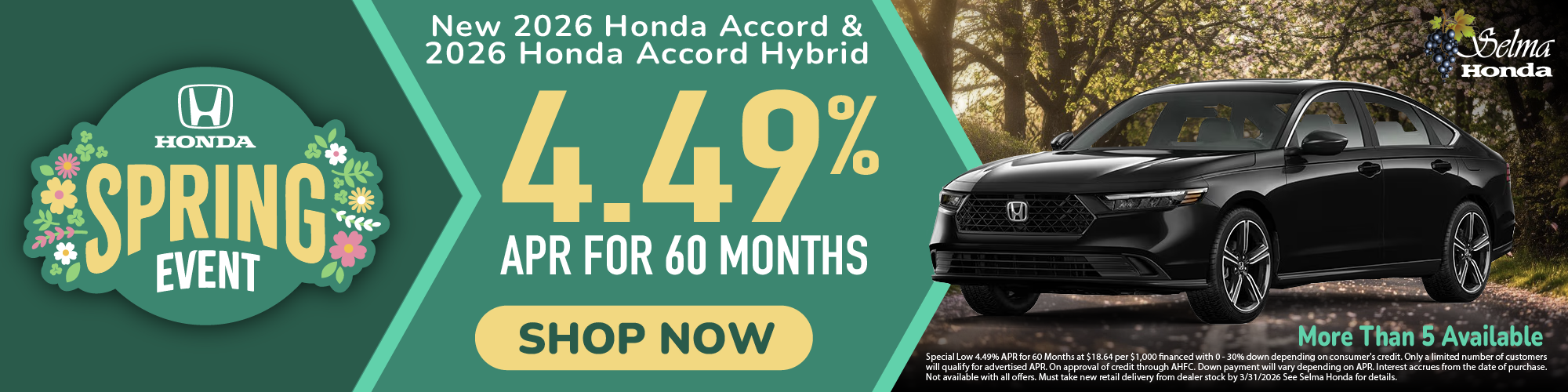 2026 Honda Accord #SelmaHonda #Selma #CA