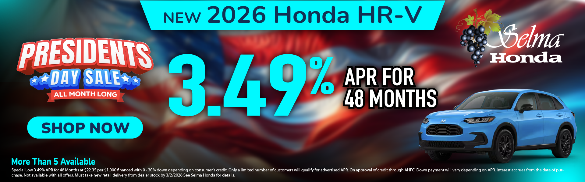 New 2026 Honda HR-V #SelmaHonda #Selma #CA