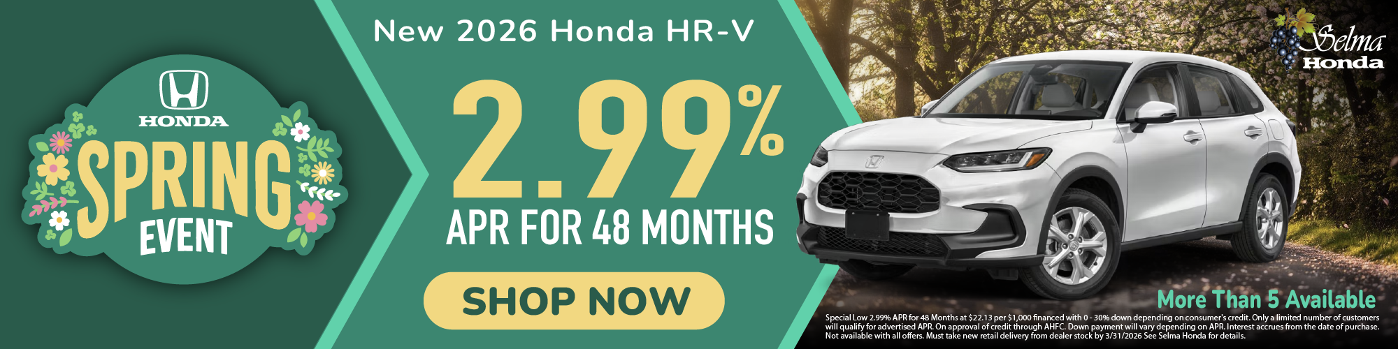 2026 Honda HR-V #SelmaHonda #Honda #Selma #CA