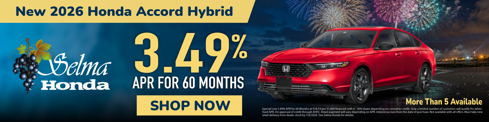 New 2026 Honda Accord Hybrid #SelmaHonda #Selma #CA