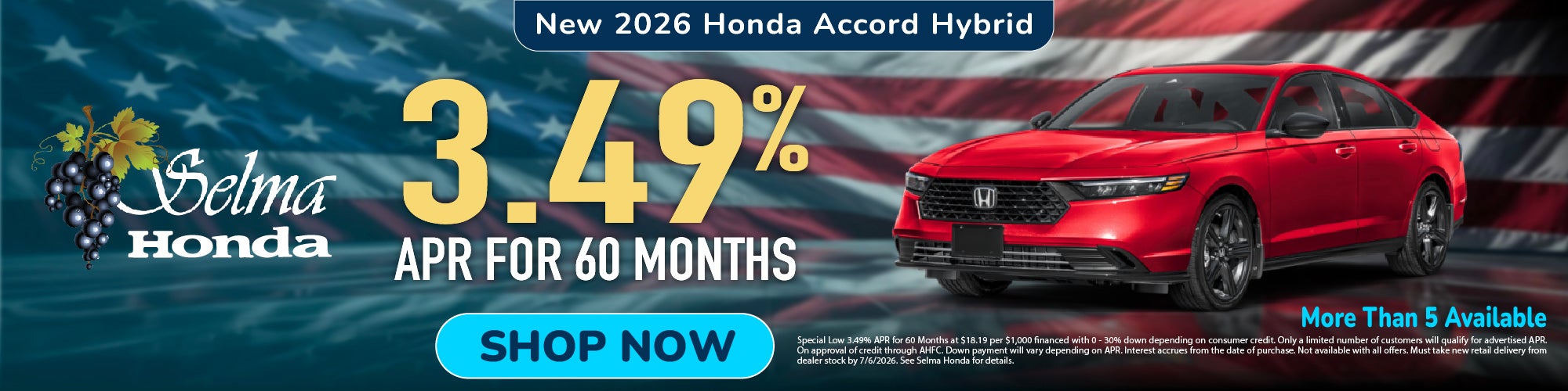 New 2026 Honda Accord Hybrid #SelmaHonda #Selma #CA