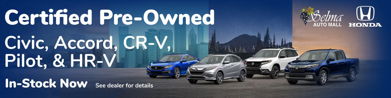 Certified Pre-owned #SelmaHonda #Selma #CA