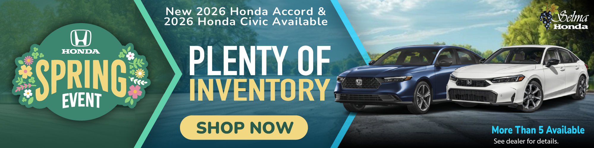 2026 Honda Accord 2026 Honda Civic #SelmaHonda #Selma #CA