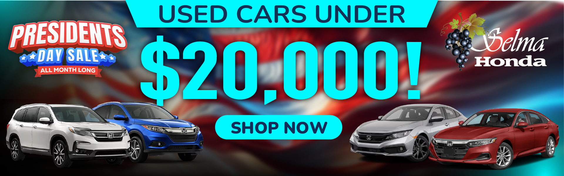 Used Cars Under $20,000 #SelmaHonda #Selma #CA