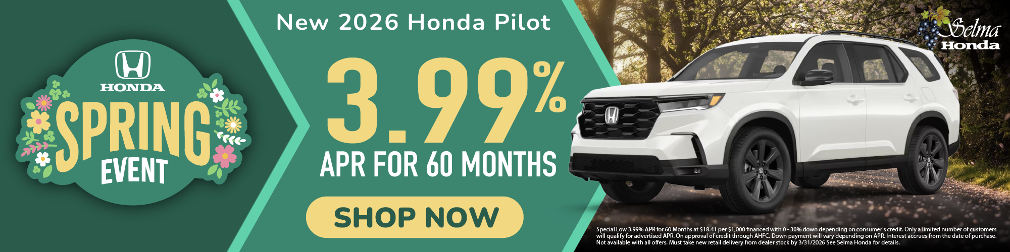 2026 Honda Pilot #SelmaHonda #Selma #CA