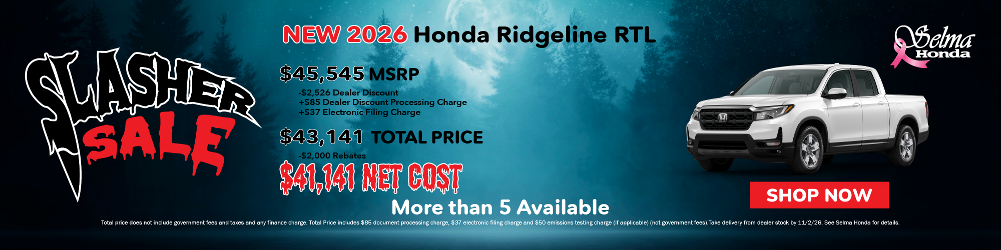 2026 Honda Ridgeline RTL #SelmaHonda #Honda #Selma #CA